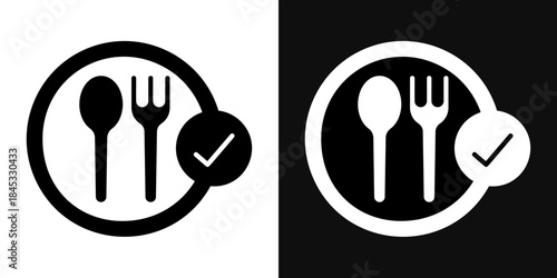 Food safety icons - editable stroke vector illustration