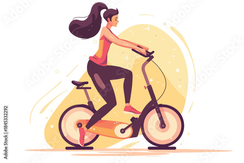 woman exercise in gym isolated