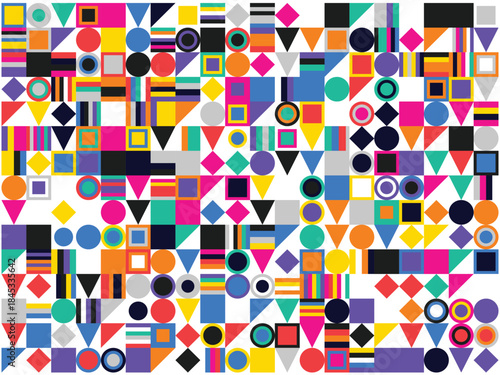 Colorful geometric patterns