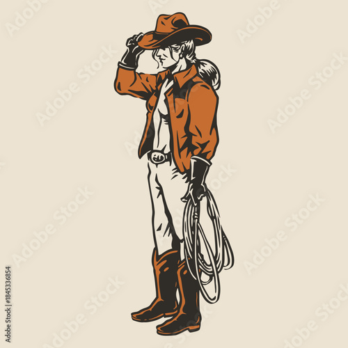 Cowboy in a classic pose