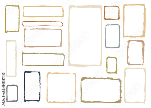 Set of hand drawn organic t...