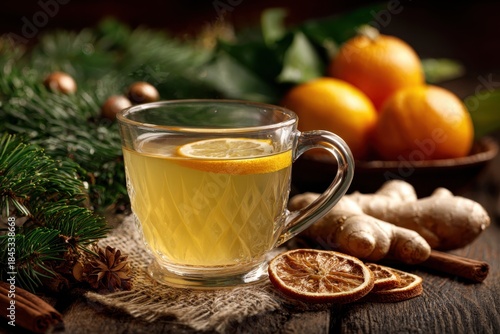 Cozy Christmas Ginger Tea Warmth