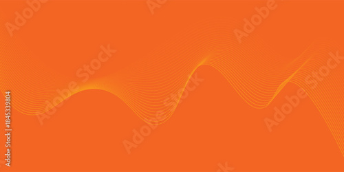Abstract background with green wavy lines. Vector illustration