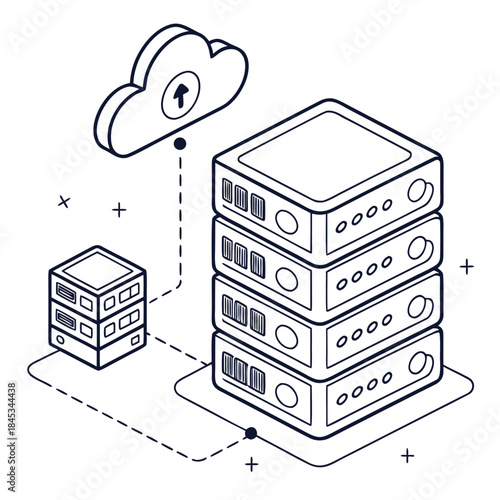 A simple graphic representation indicating the presence or availability of a vector file