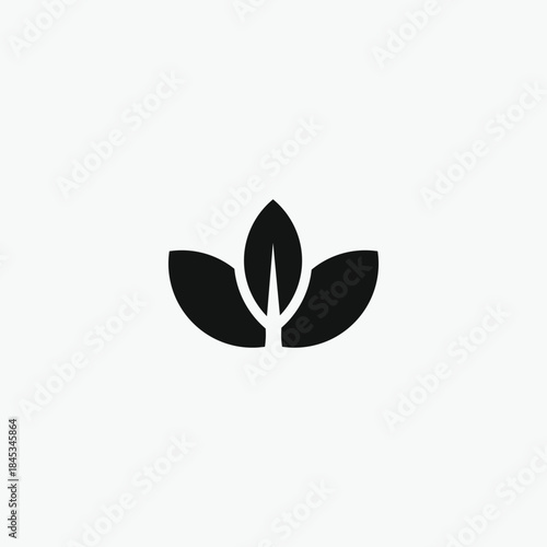 Abstract flower logo design vector template