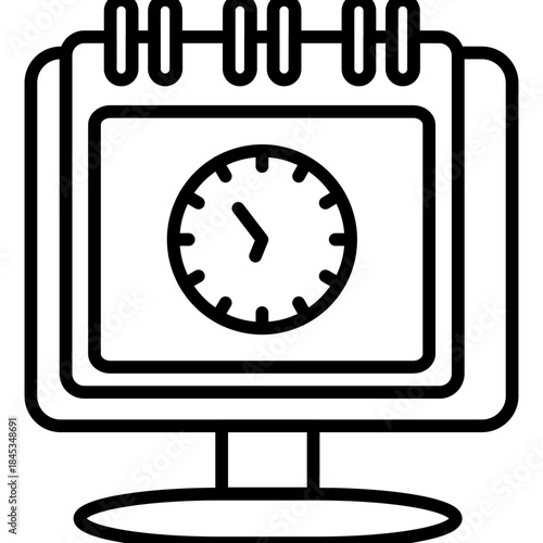 Time Board Management Icon