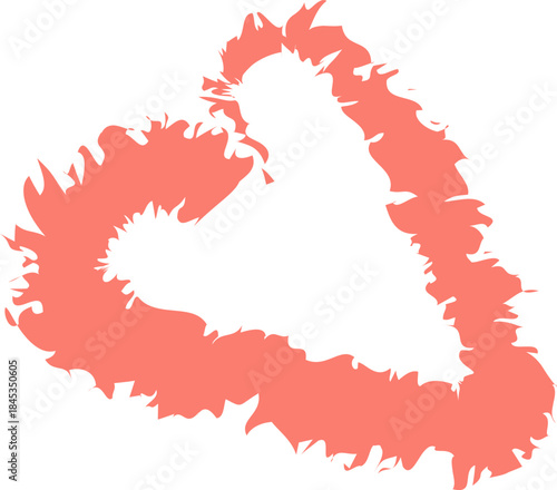 Heart Flame Burst Silhouette