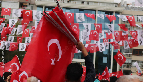 Photos from a rally in Konya, Turkey