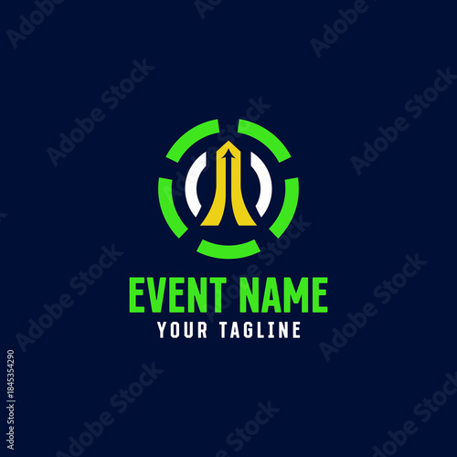 A dynamic soccer tournament design representing victory and the thrill of competition.