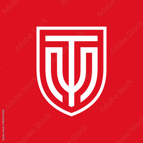 A contemporary design of the letters 