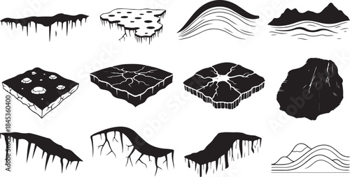 Game terrain assets for dark fantasy worlds