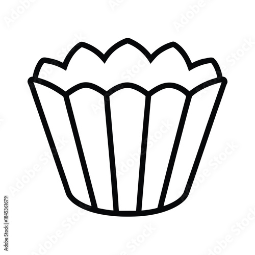 Cupcake Wrapper Vector Illustration