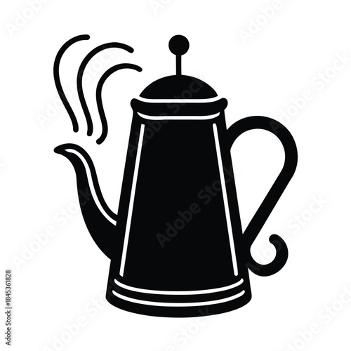 Kettle Boiling Vector Illustration