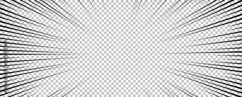 Black comic book transparent background