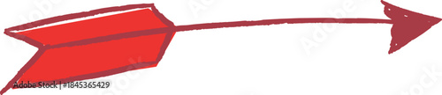 Arrow Curved Hand Drawn Doodle