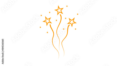 golden stars on white background