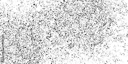 Abstract vector noise. Small particles of debris and dust. Distressed uneven background. Grunge texture overlay with fine grains isolated on white background. Vector illustration.