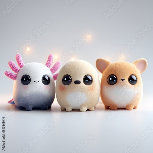 Textured Toy Animal Figure with Furry Snout in Simplified Minimalist Composition – Playful Visual for Inclusive Wellness and Digital Lifestyle Branding