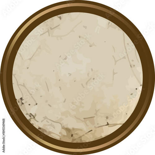 Parchment Badge Round Emblem