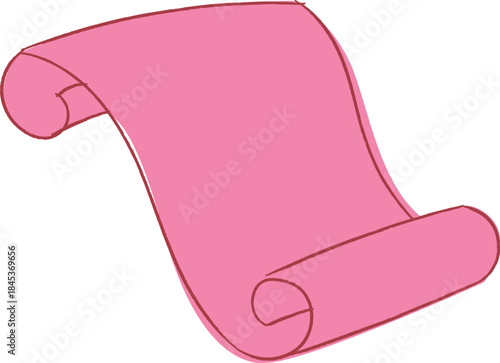 Scroll Unfurling Cartoon