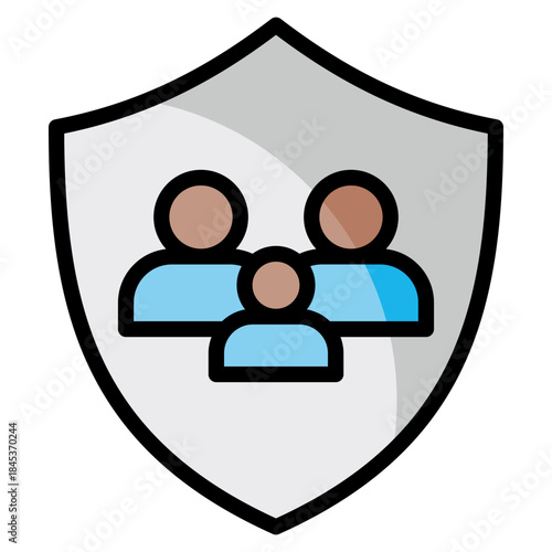 Family Protection  Icon Element For Design