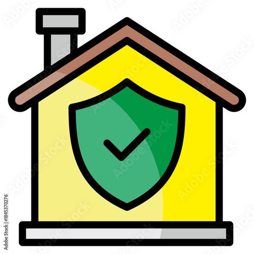 Home Insurance  Icon Element For Design