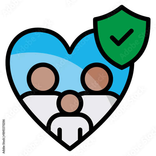 Life Insurance  Icon Element For Design