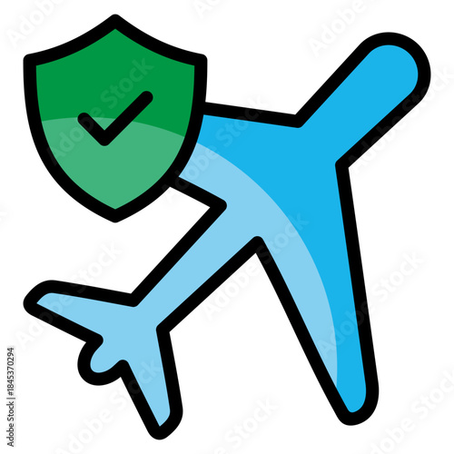 Travel Insurance  Icon Element For Design