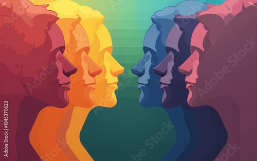 Wallpaper Mural Inclusive Diversity LGBT Colors. Diversity. High quality Torontodigital.ca