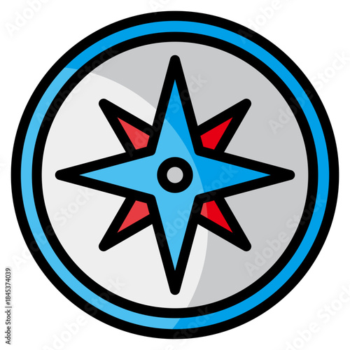 Compass Icon Element For Design