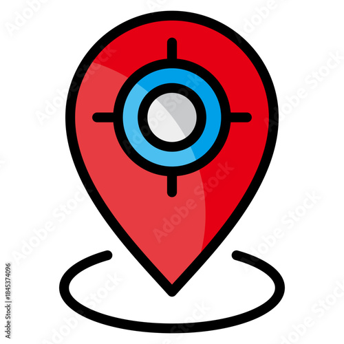 Current Location Icon Element For Design