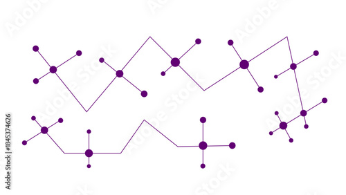 Abstract geometric Circuit connect lines and dots Creative idea of modern design