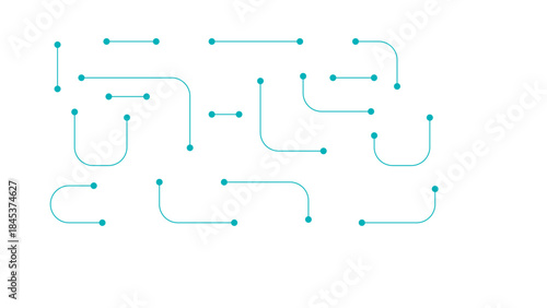 Abstract geometric Circuit connect lines and dots Creative idea of modern design