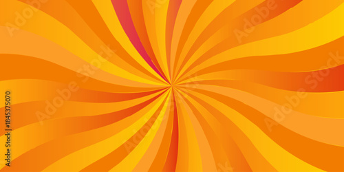 Vector sunray stripe background. Light sunburst glowing background. Sunburst pattern summer social banner. vector illustration pattern beam rays. Spiral radial striped backdrop design.
