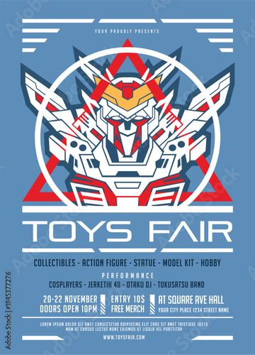 toys fair graphic flyer layout