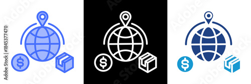 Cross Border Trade triplestyle icon