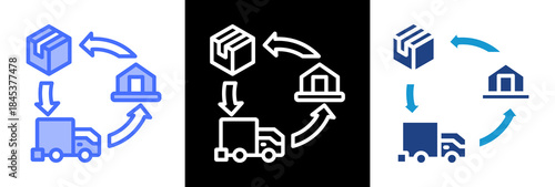 Supply Chain Visibility triplestyle icon
