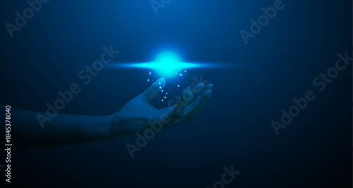 Innovation and Artificial Intelligence Concept Background for AI, data technology, future trends, and innovation-focused marketing visuals.
