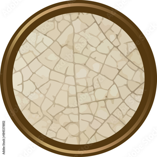 Tortilla Top View Rustic Cartoon