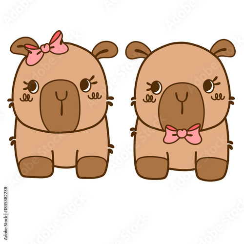 Capybara couple
