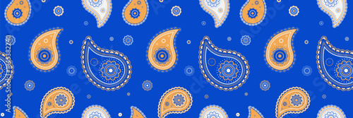 Surface deco to colourful dress. Poster wedding as indian motif. Artistic herb with custom floral.