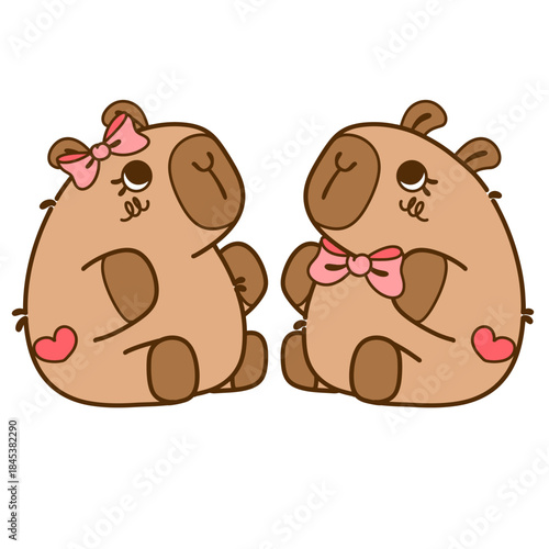 Capybara couple