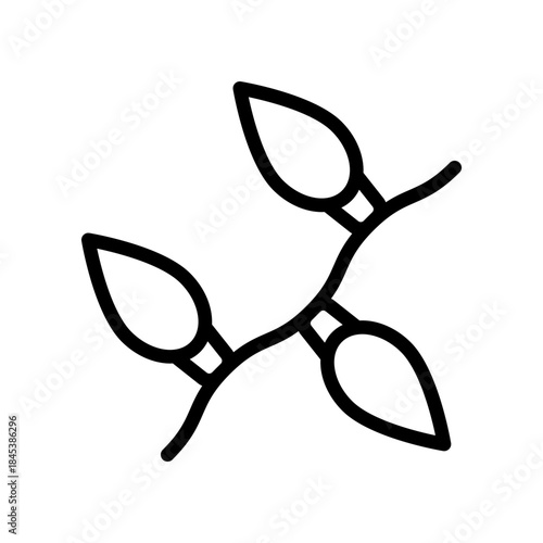 Illustration of String Lights for Christmas and New Year Decoration