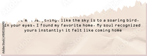 Love Quote Torn Paper Banner