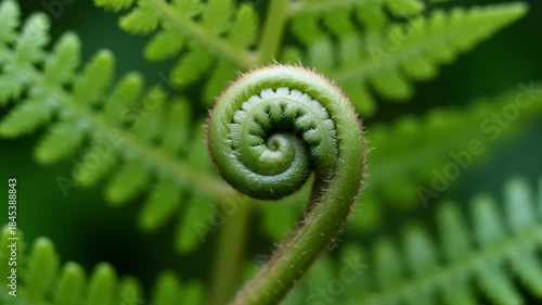 Macro Fern Leaf Unfurling
