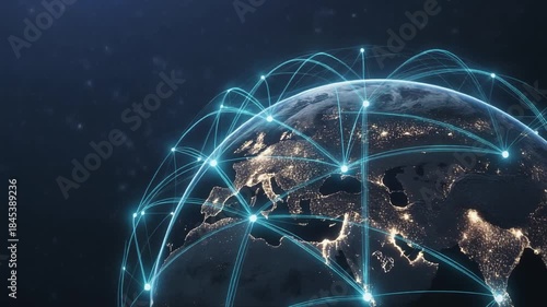 AI Managing Global Healthcare Networks — Artificial Intelligence and Worldwide Medical Connectivity Concept 4K Loop Animation