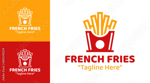French Fries Logo Mascot Snack Branding