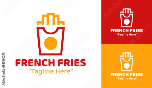 French Fries Logo Premium Fast Food Identity