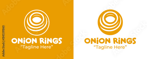 Onion Rings Logo Mascot Snack Branding