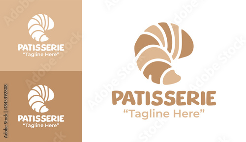 Modern Minimalist Patisserie Logo Classic Bakery Brand Identity